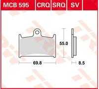 TRW MCB595SV Brake pad set