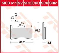TRW Lucas Brake lining MCB611