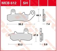 Brake Pads TRW MCB612SH