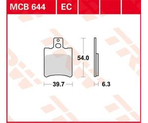 TRW MCB644EC Brake pad set