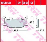 Trw Mcb666sv Sintered Brake Pads Orange
