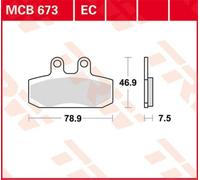 TRW MCB673EC Brake pad set