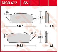 Trw Mcb677sv Sintered Brake Pads Orange