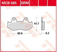 TRW MCB685 Brake pad set