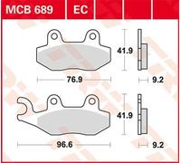 TRW MCB689EC Brake pad set
