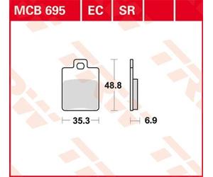 TRW MCB695EC Brake pad set