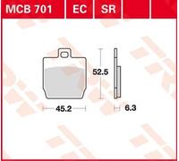 TRW MCB701EC Brake pad set