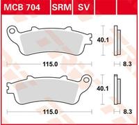Motorcycle Brake Pads Set MCB704 TRW Allround Organic Genuine Top Quality New
