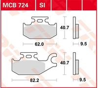 TRW MCB724SI Brake pad set