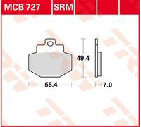 TRW MCB727SRM Brake pad set