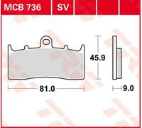 Trw Allround Organic Standard Bmw K 1200 Lt Abs 00 Front Brake Pads Black