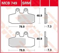 TRW MCB749SRM Brake pad set