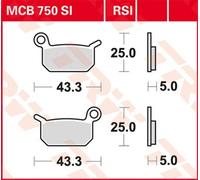 TRW MCB750SI Brake pad set