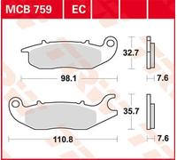TRW Lucas Brake pad MCB759
