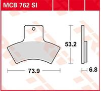 TRW MCB762SI Brake pad set