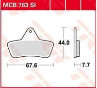 TRW MCB763SI Brake pad set