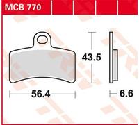 TRW MCB770 Brake pad set
