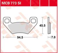 TRW MCB773SI Brake pad set