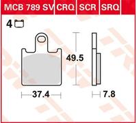 TRW MCB789CRQ Brake pad set