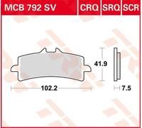 TRW Lucas Sintered lining MCB792SV