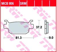 TRW Lucas TRW Lucas brake pad MCB806SRM