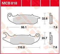 TRW MCB818 Brake pad set