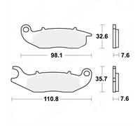 TRW MCB818SI Brake pad set