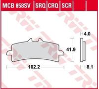 TRW MCB858SV Brake pad set
