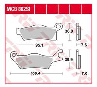 Motorcycle Brake Pads Set MCB862SI TRW Sinter Offroad Genuine Top Quality New