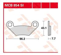 Trw Offroad Polaris General 1000 Eps 17 Sintered Rear Brake Pads