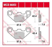 Trw Offroad Polaris Phoenix 200 2x4 13 Sintered Front Brake Pads
