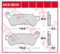 ✅Fits TRW MCB885PC Brake pads MCB885PC organic, intended use route ⭐UK Seller⭐