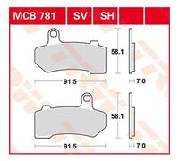 Past. Ant. TRW Sinter. MCB 781 SV Harley-Davidson Street Rod 1130 VRSCR 06-07