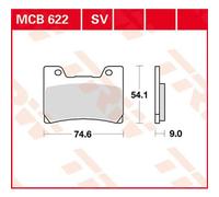Trw Performance Street Yamaha Fzr 1000 Genesis Exup 89 Sintered Front Brake Pads