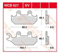 Trw Performance Street Yamaha Xt 500 E 93 Sintered Front Brake Pads