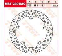 TRW Racing front brake discs, with ABE FRONT, MST239RAC FIXED