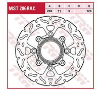 TRW Racing brake discs, rear, with ABE