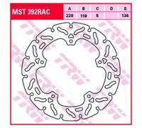 TRW Racing brake discs, rear, with ABE