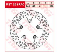 TRW Racing brake discs, rear, with ABE