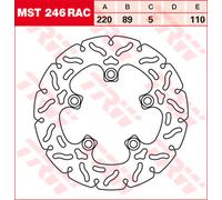 TRW Racing brake discs, rear, with ABE REAR, MST246RAC FIXED