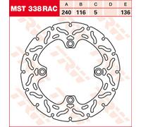 TRW Racing brake discs, rear, with ABE