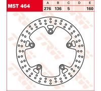 TRW Racing brake discs, rear, with ABE REAR, MST464RAC FIXED