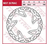 TRW Racing front brake discs, with ABE