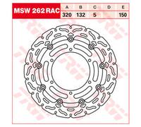 TRW Racing front brake discs, with ABE