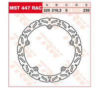 TRW Racing front brake discs, with ABE