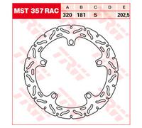 TRW Racing front brake discs, with ABE