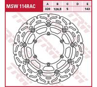 TRW Racing front brake discs, with ABE