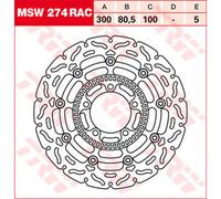 TRW Racing front brake discs, with ABE