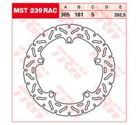 TRW Racing front brake discs, with ABE