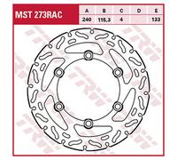TRW Racing front brake discs, with ABE